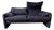 Vico Magistretti Navy / Black 2-Seater Loveseat Maralunga Sofa Cassina Italy 80s For Sale