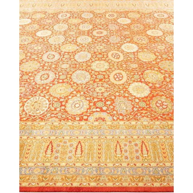 Solo Rugs Mogul, One-of-a-Kind Hand-Knotted Area Rug in Orange, 8' 1" x 10' 0" For Sale - Image 4 of 8