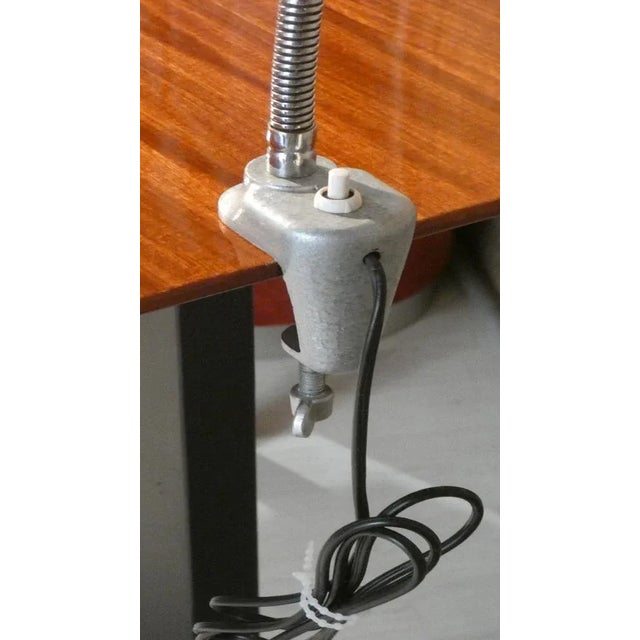 Steel Lamp with Clamp, 1970s For Sale - Image 4 of 7