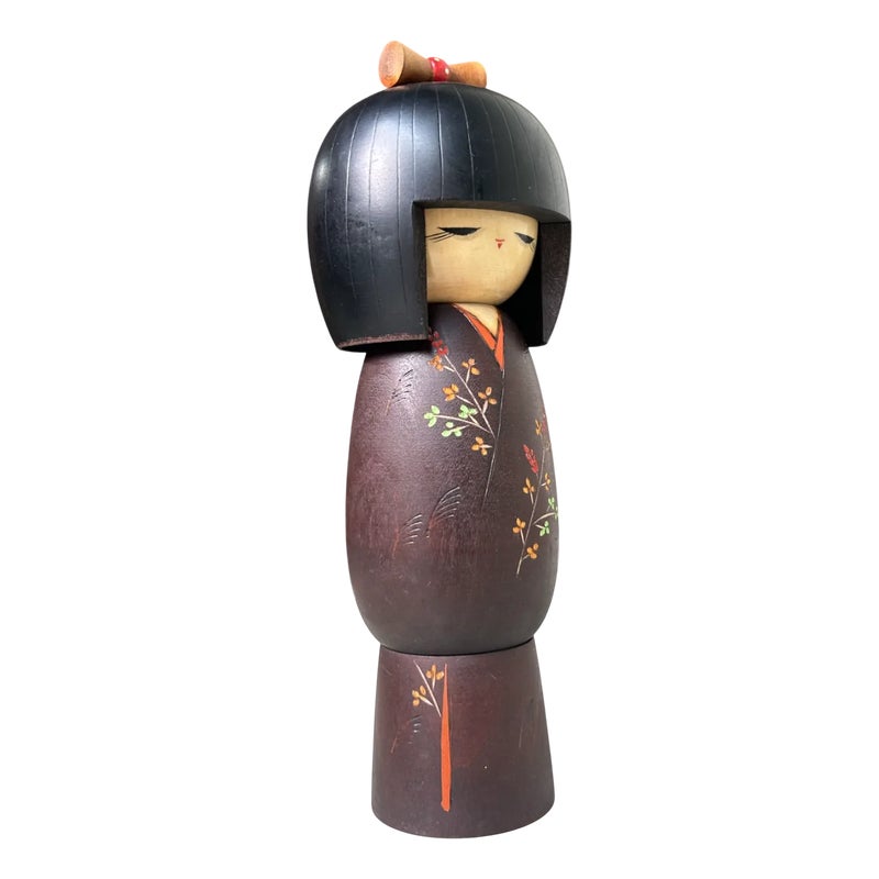 Vintage Kokeshi By Sadao Kishi Robō Roadside, 1970s