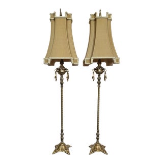 Chelsea House Console Brass Lamps, Set of 2 For Sale