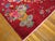 1930s Red Floral Modern Antique Chinese Art Deco Rug 8' 9" X 11' 6" Handknotted Wool Carpet For Sale In New York - Image 6 of 6
