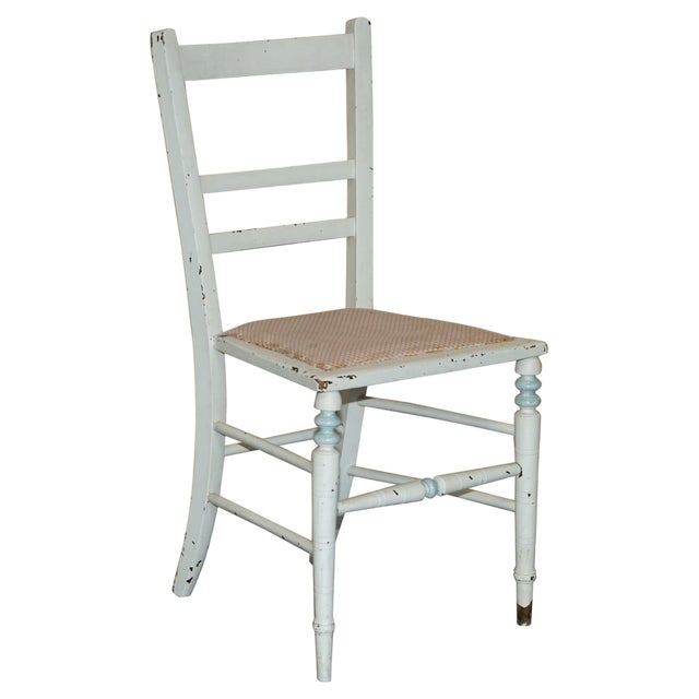Antique French Paint Side Chair For Sale