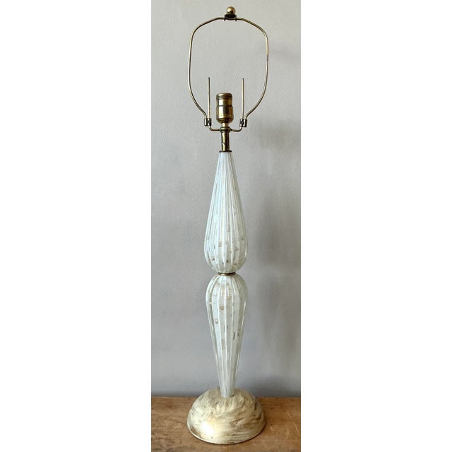 Mid-Century Modern Vintage Italian Murano Glass Lamp For Sale - Image 3 of 6