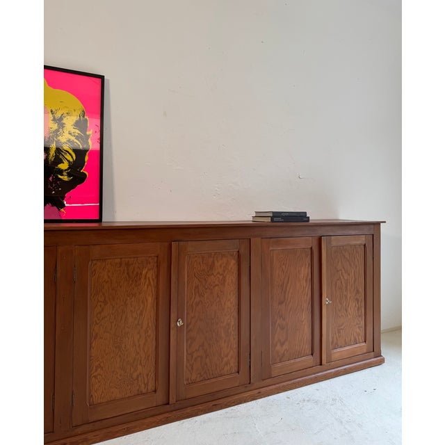 Large Early 20th Century Pitch Pine Sideboard, 1920s For Sale - Image 10 of 13