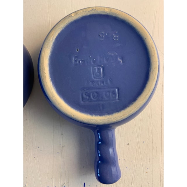 1960s 1960s French Emile Henry Quail Egg Snail Dishes- Set of 2 For Sale - Image 5 of 8