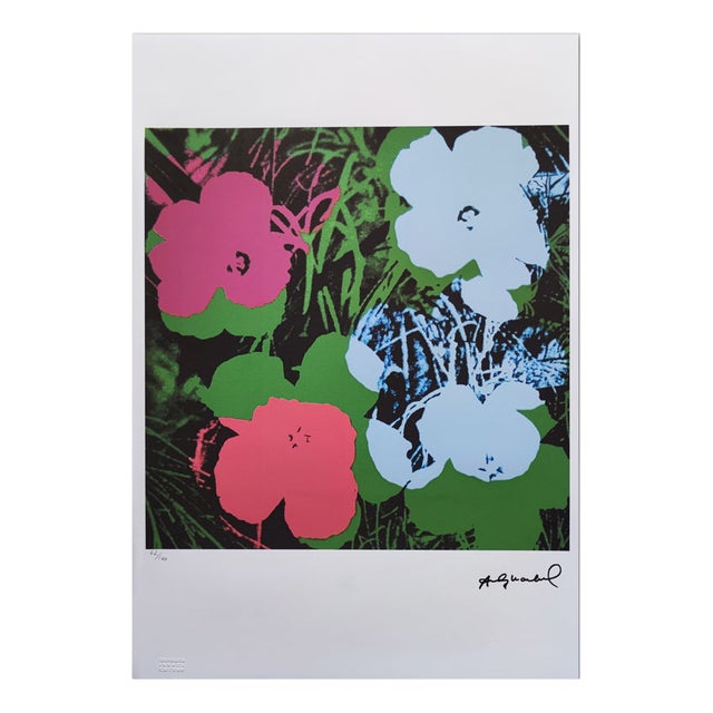 Andy Warhol, Flowers, Lithograph, 1980s For Sale