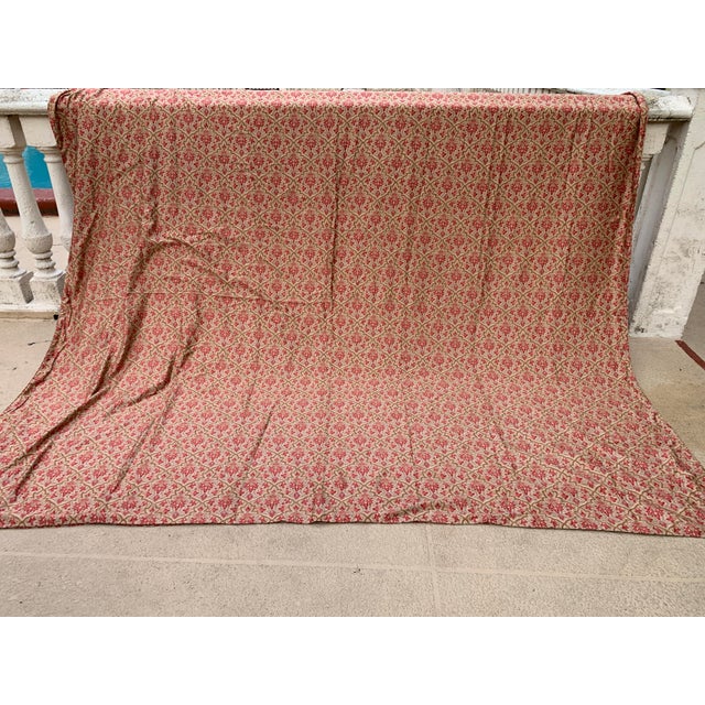 Red Vintage Ralph Lauren Langham Red Gold Paisley King Duvet Cover, 280 Thread Count For Sale - Image 8 of 12