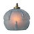1950s French Art Deco Blue Reeded Glass Pendant Lamp For Sale - Image 5 of 6