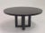 Modern Round Oak Dining Table With Washed Walnut Finish For Sale - Image 4 of 5