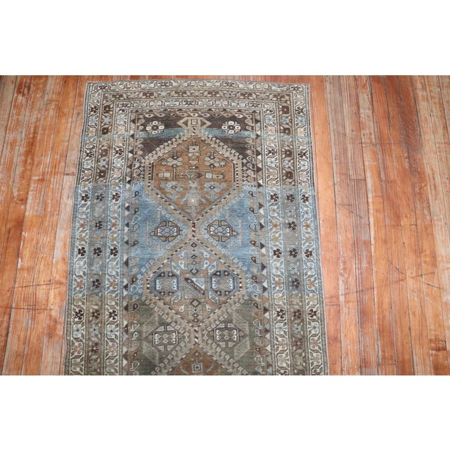 Early 20th Century Antique Zabihi Collection Long Persian Malayer Runner - 2'8" x 17'9" For Sale - Image 5 of 10