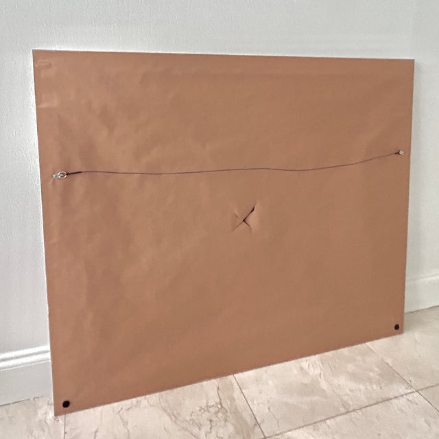 Paint Large Mid 20th Century León Belaunzarán "El Mercado" Oil Painting in Custom Aluminum Frame For Sale - Image 7 of 7