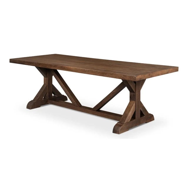Farmhouse Farmhouse Refectory Dining Table For Sale - Image 3 of 11