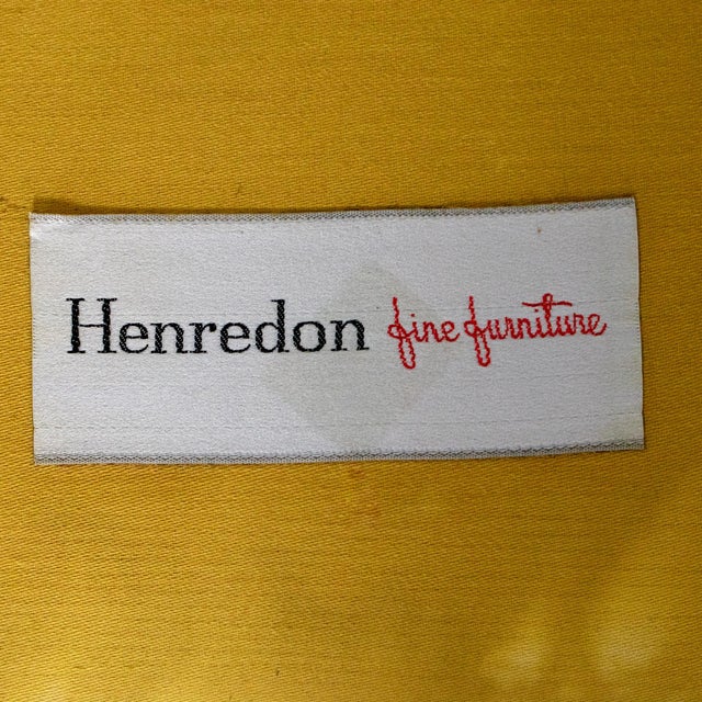 Mid to Late 20th Century Traditional Club Chair by Henredon With Striped Pastel Fabric For Sale - Image 11 of 18