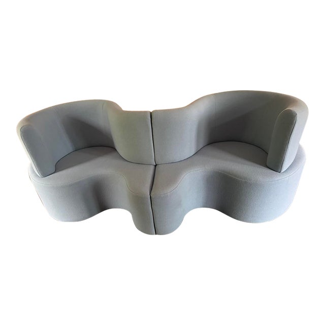 Verner Panton Verpan Cloverleaf Sofa- 2 Piece Unit 1 Right and 1 Left For Sale