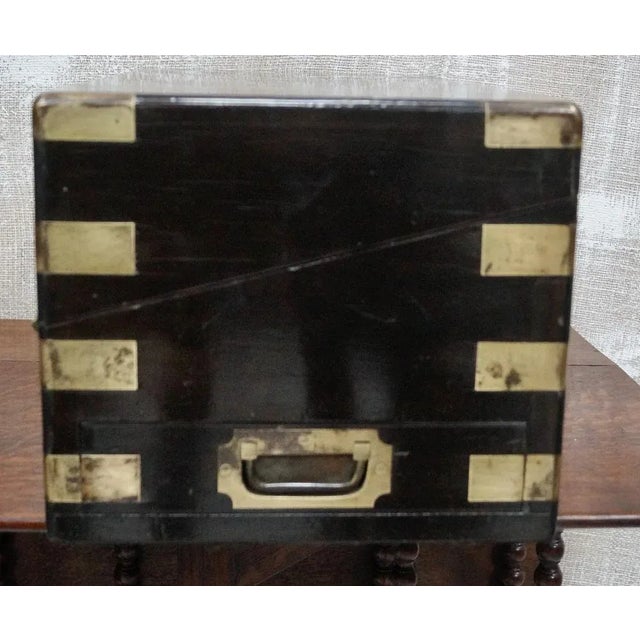 Late 19th Century Victorian Coromandel Writing Slope, 1890s For Sale - Image 5 of 9