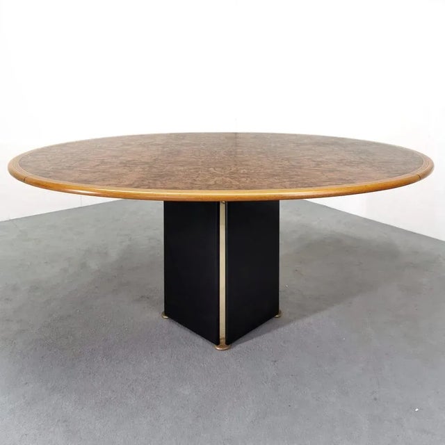 Artona Oval Table in Walnut Root by Tobia & Afra Scarpa for Maxalto / B&B Italia, 1970s For Sale - Image 13 of 13
