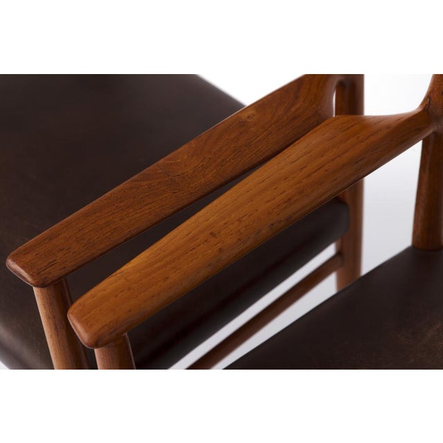 Vintage Danish Model 418 Armchairs in Teak by Arne Vodder for Sibast, 1960s, Set of 2 For Sale - Image 6 of 10