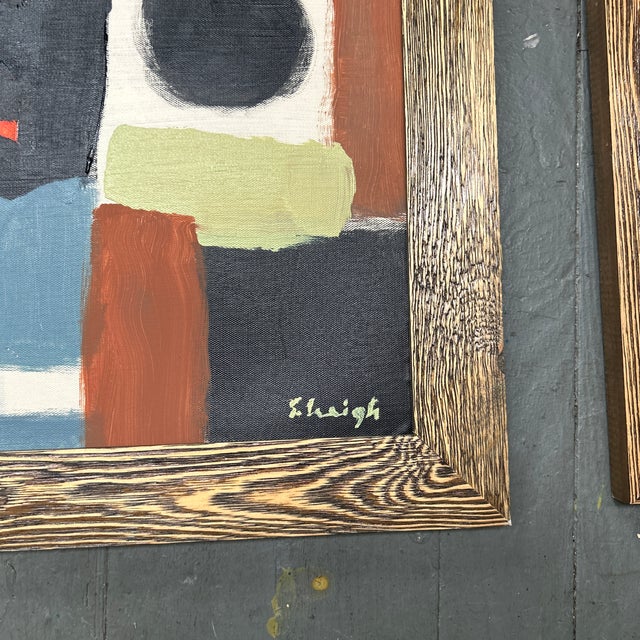 2020s Two Contemporary Original Abstract Paintings by Stephen Heigh “Reunion 1-2” (Set of Two) For Sale - Image 5 of 9
