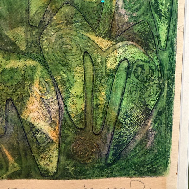 Original Abstract Etching Titled & Signed in Pencil Mid-Century Modern For Sale - Image 12 of 14