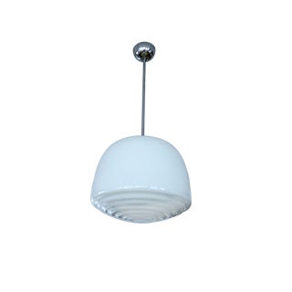 Bauhaus Glass Pendant Light, 1930s For Sale