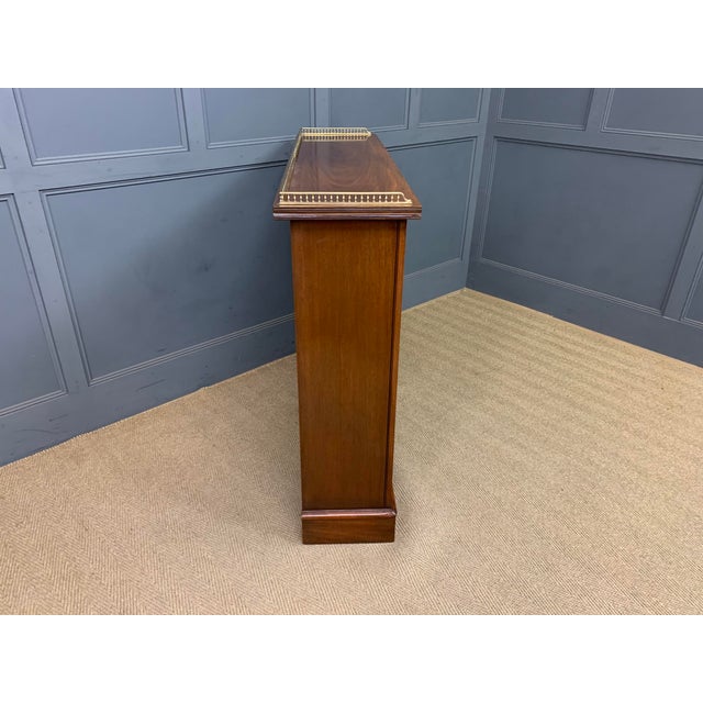 Antique Victorian Walnut Open Bookcase, 1900 For Sale - Image 9 of 13