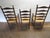 Wood Pennsylvania House Solid Cherry Set of Six Ladder Back Rush Seat Chairs. For Sale - Image 7 of 10