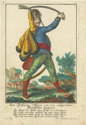 Engelbrecht, Illustration of an Officer, 1780, Print
