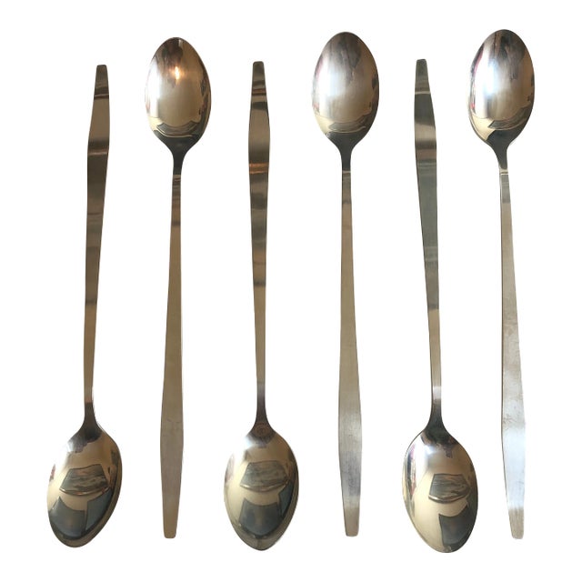 1930s Towle Sterling Silver Ice Tea Mint Julep Ice Cream Float Spoons ...