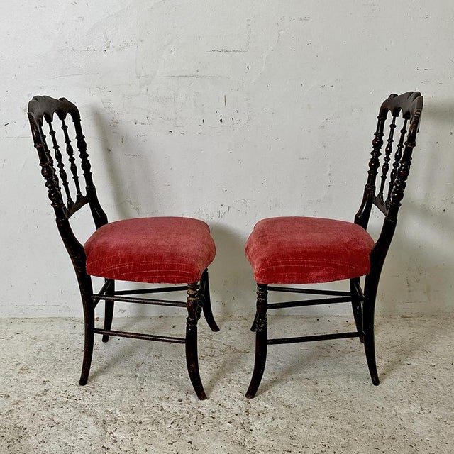 Napoleon III Charivari Chairs, Set of 2 For Sale - Image 3 of 8