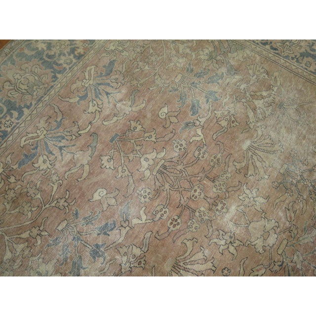 Early 20th Century Zabihi Collection Camel Taupe Room Size Indian Rug - 9'2" x 11'9" For Sale In New York - Image 6 of 12
