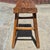 Wood Vintage Rustic Asian Hand-Hewn Elm Wood Saddle Seat Low Stool For Sale - Image 7 of 10