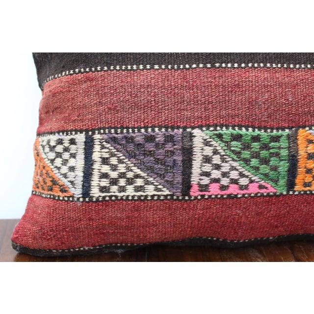 Turkish Kilim Decorative Pillow Cover - 16"x16.5" For Sale - Image 4 of 11