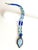Organic Modern Artisan Larimar, Lapis Lazuli & Herkimer Diamond Sterling Silver Statement Necklace For Sale - Image 14 of 17