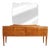 Sideboard with Mirror in Light Wood For Sale