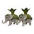 Signed Vintage Scully & Scully Italian Ceramic Elephant Candlestick Holders - A Pair For Sale
