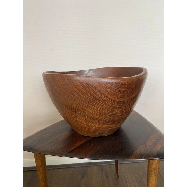 Mid-Century Modernist Teak Bowl, Denmark, 1950s For Sale - Image 4 of 10