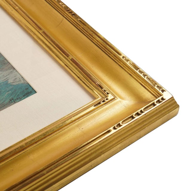 American Impressionist Pastel on Paper of a Summer Landscape, 1890-1910 For Sale - Image 4 of 6