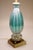 Rare Large Turquoise "Costolato" Barovier Toso Murano Italy Thick Bubble Blown Art Glass Brass Table Lamp 1960s For Sale - Image 10 of 14