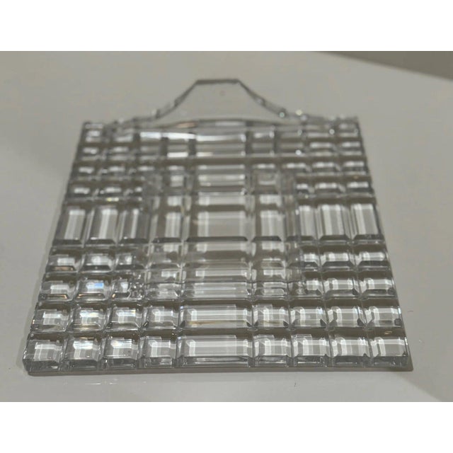 Mid 20th Century Mid 20th Century Waterford Crystal 8x8 Square Cut Picture Frame “Metropolitan” Design For Sale - Image 5 of 6