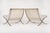 Mid Century White Barcelona Chairs by Mies Van Der Rohe for Knoll, 1970s For Sale - Image 15 of 17