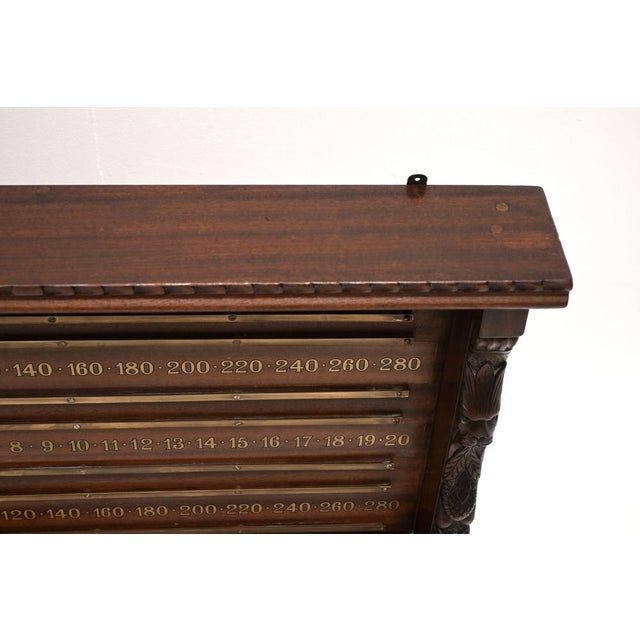 Brown Antique Victorian Snooker Scoreboard, 1880s For Sale - Image 8 of 12