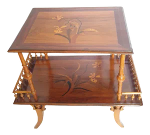 Art Nouveau Tea Table in the Style of Emile Gallé, 1900