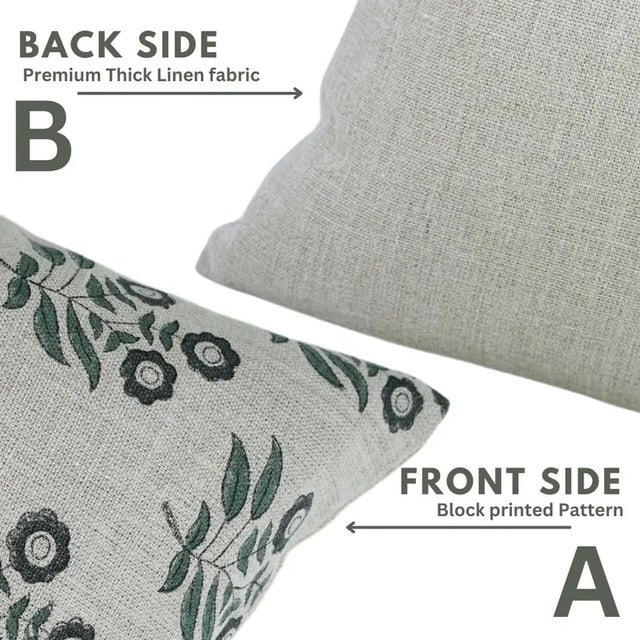 Bring the essence of seasonal beauty into your home with Fabdivine’s Neha block print cushion cover. Handmade with care,...