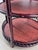 Wood Vintage Tiered McGuire Bamboo and Rattan Table or Cart on Brass Casters For Sale - Image 7 of 8