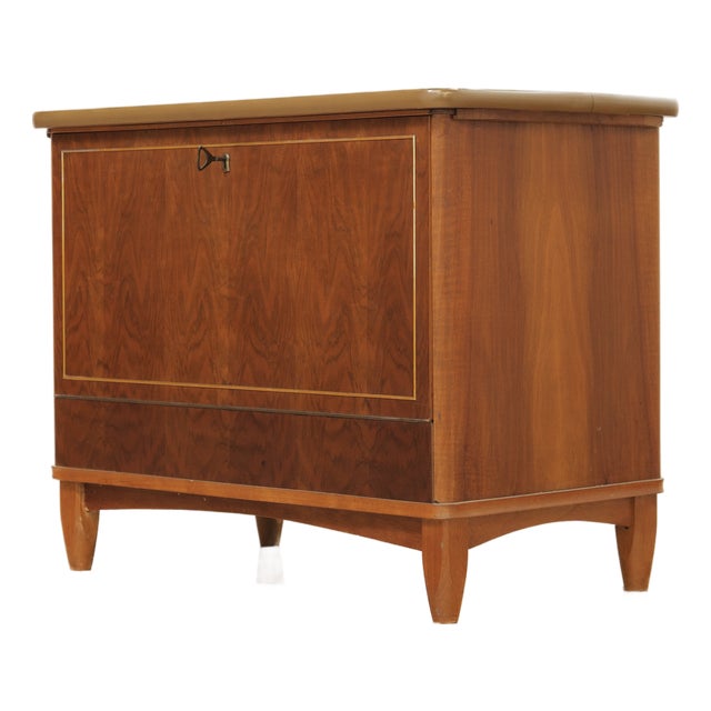 Mid Century British Mechanical Liquor Cabinet, 1950s For Sale