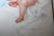 Realism Antique 19th Century Hand Painted Porcelain Tile Nude Baby Painting Figural 1800 For Sale - Image 3 of 10