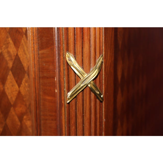 Attributed to Francoise Linke Locks Signed Divivier Paris Louis XVI Armoire For Sale - Image 13 of 18