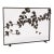 Warm Black Ginkgo Fireplace Screen Iron For Sale