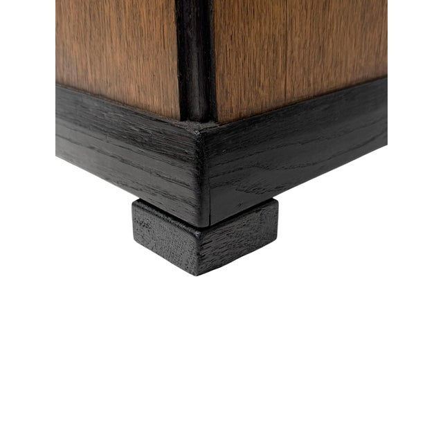 Art Deco Pedestal in Oak by E.G.C. Schubad, 1920s For Sale - Image 6 of 10